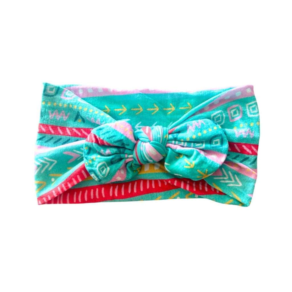 Headband suave y elastica con print para bebé - Tribal