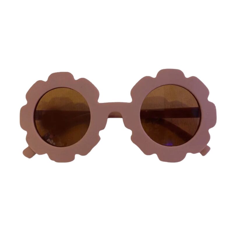Lentes flowershape de sol para niña de 2 a 8 años - Café