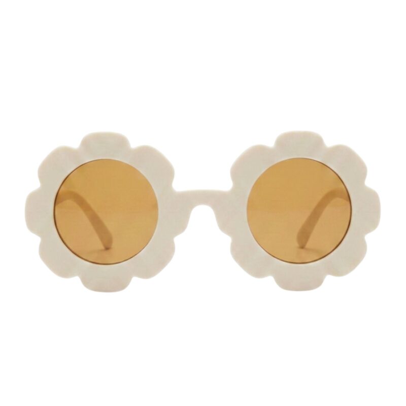 Lentes flowershape de sol para niña de 2 a 8 años - Crema