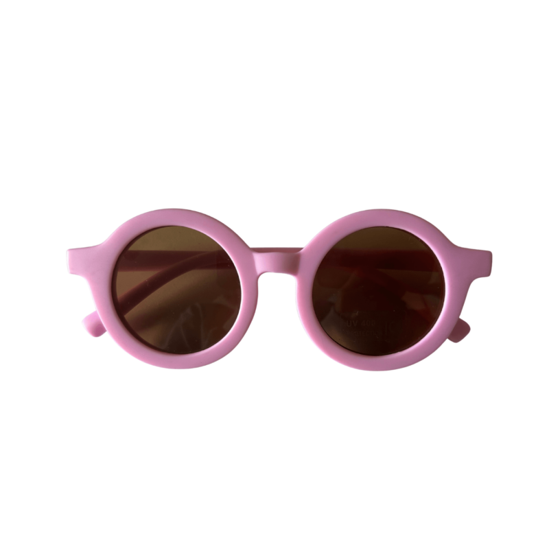 Lentes redondos de sol para niña de 2 a 8 años - Morado